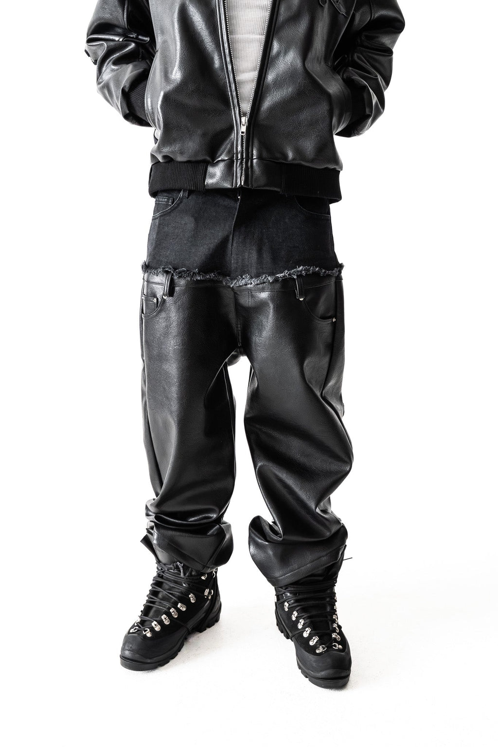 Capri Leather Pants