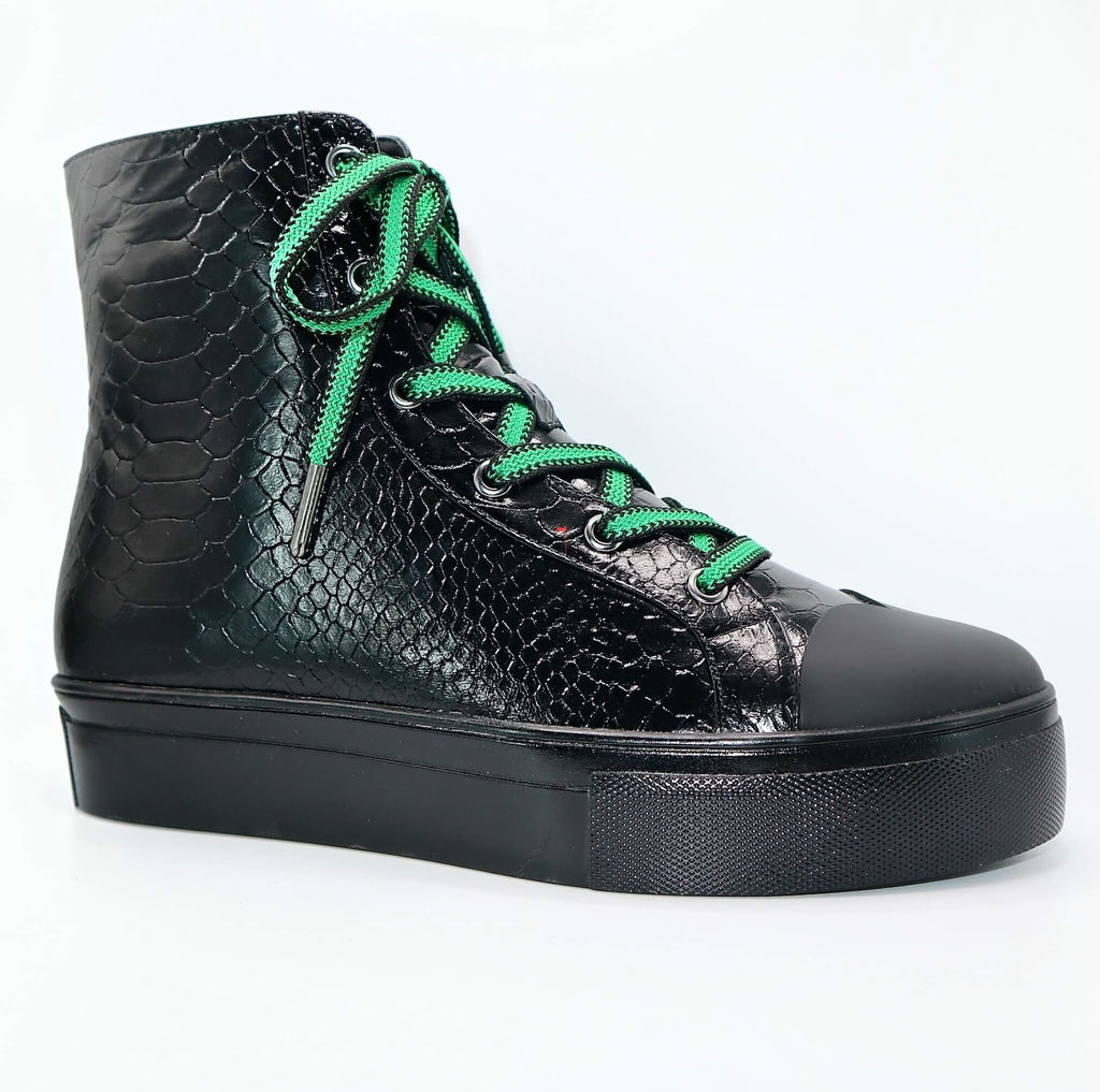 Michaela V Lucra Black Sneakers
