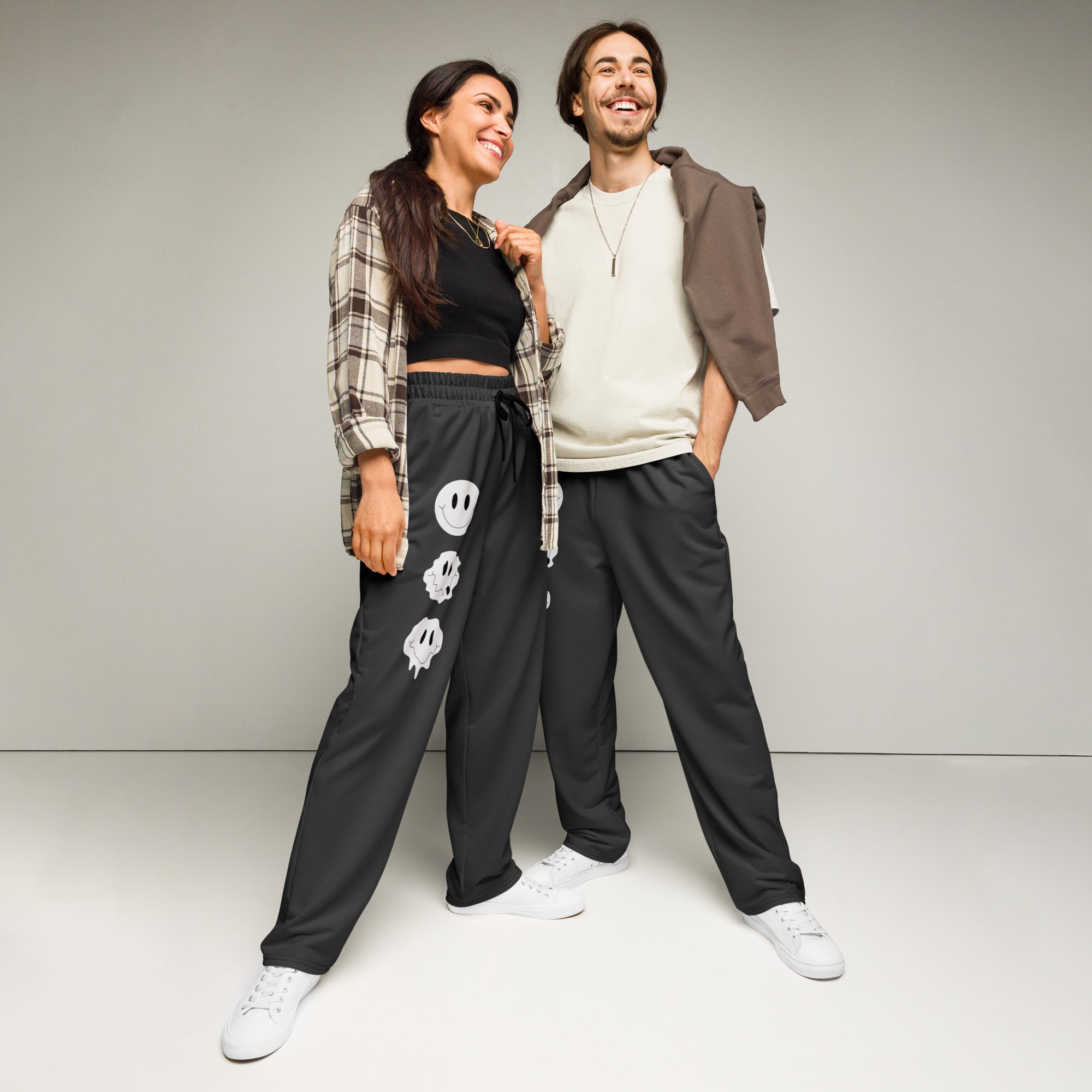 Melting Smile Wide-leg joggers
