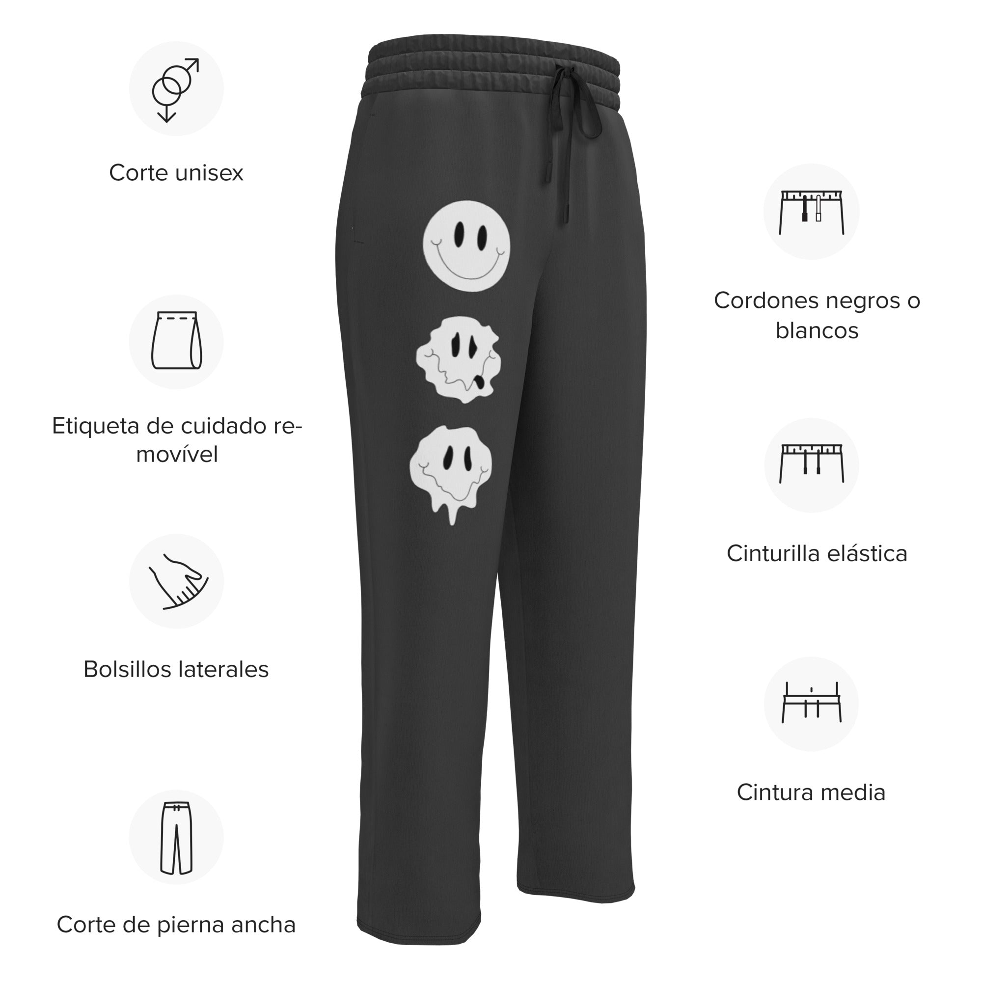Melting Smile Wide-leg joggers