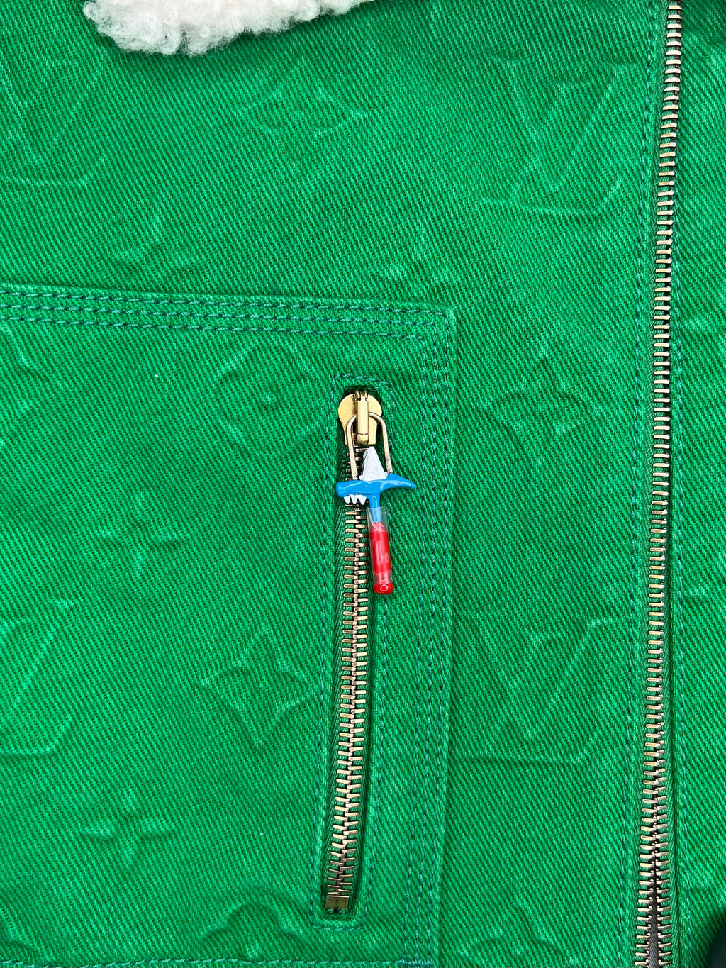 Louis Vuitton Monogram Workwear Denim Jacket in Green